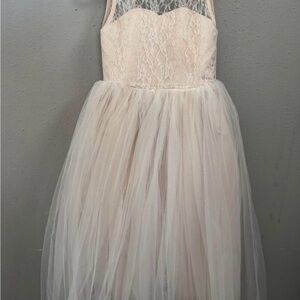 Rosebud Cream Lace Formal Kids Dress toddler 4